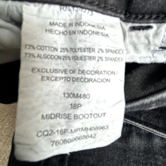 Riders by Lee Bootcut Jeans Midrise Size 18P - Picture 11 of 11